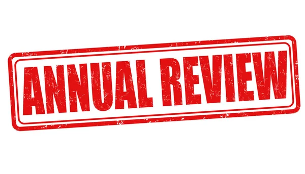 Sinal de revisão anual ou carimbo — Vetor de Stock