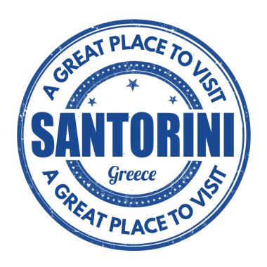 Santorini işareti veya damga 