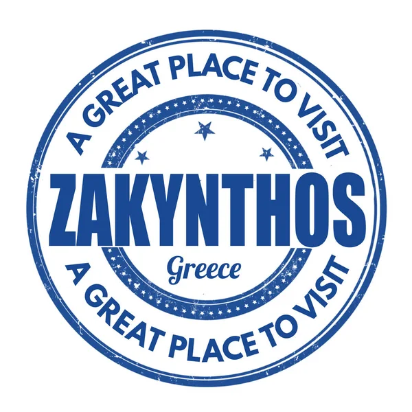Zakynthos sign or stamp — Stock Vector