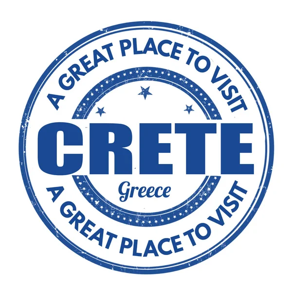 Crete sign or stamp — Stock Vector