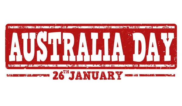 Australia day sign or stamp — Stock Vector