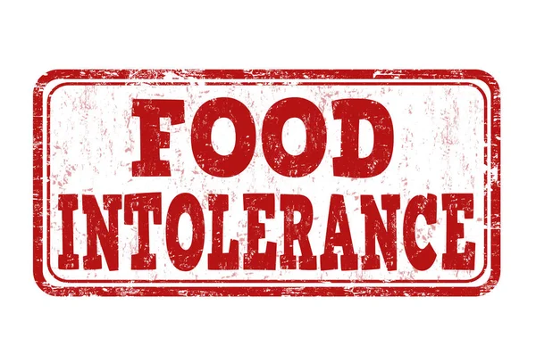 Signo o sello de intolerancia alimentaria — Vector de stock