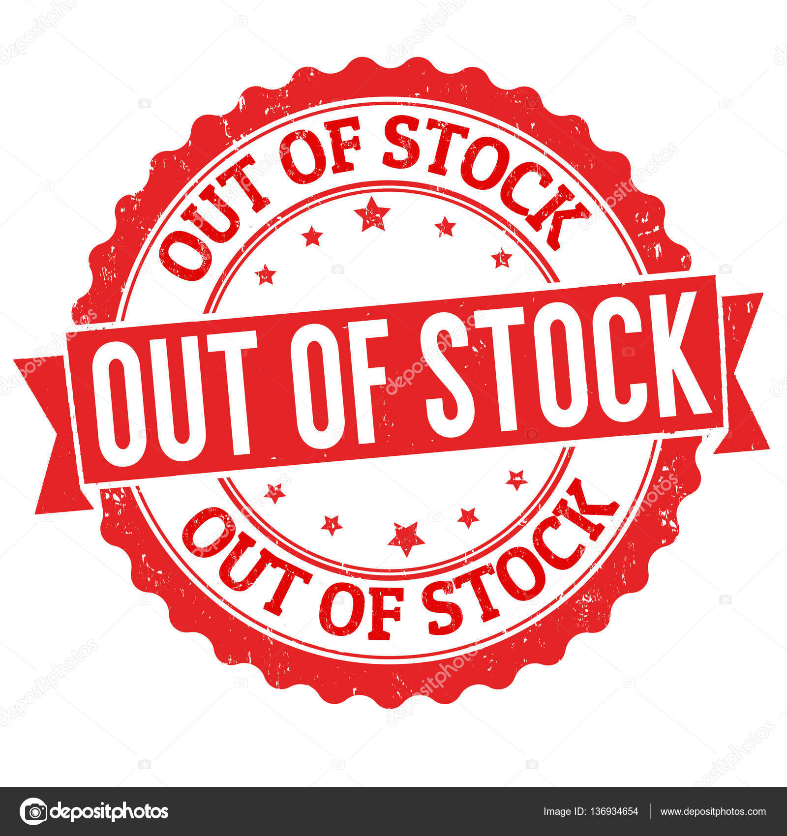 Out of stock sign or stamp Stock Vector by ©roxanabalint 136934654