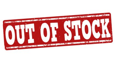 Dışarı-in stok işareti veya damga