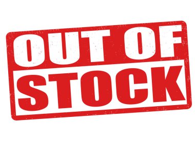 Dışarı-in stok işareti veya damga