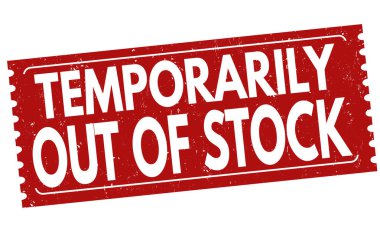 Dışarı-in stok işareti veya damga