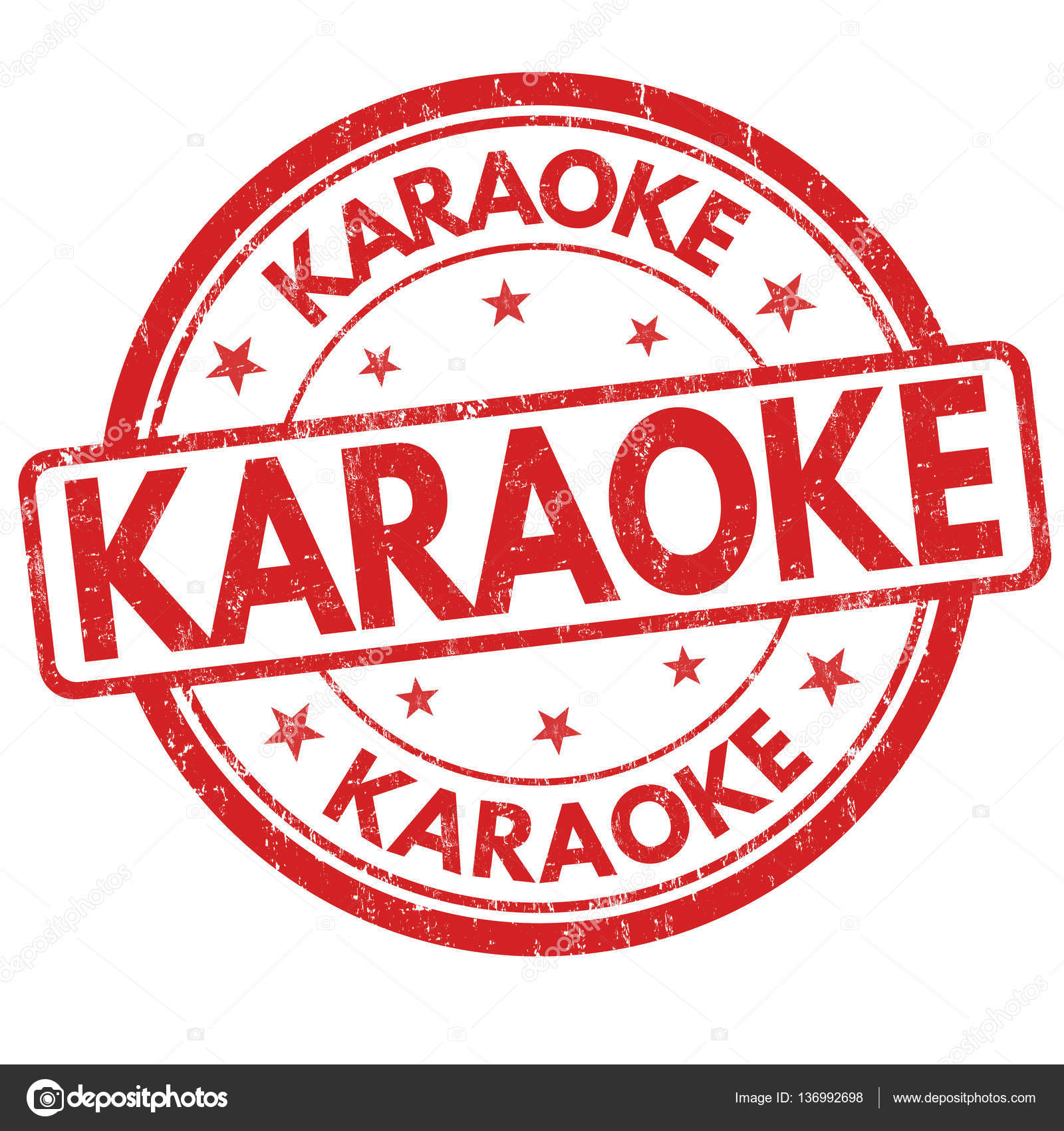 Karaoke sign or stamp Stock Vector Image by ©roxanabalint 136992698