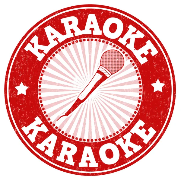 Sinal de karaoke ou carimbo —  Vetores de Stock