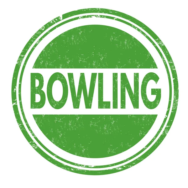 Bowling jel vagy bélyegző — Stock Vector