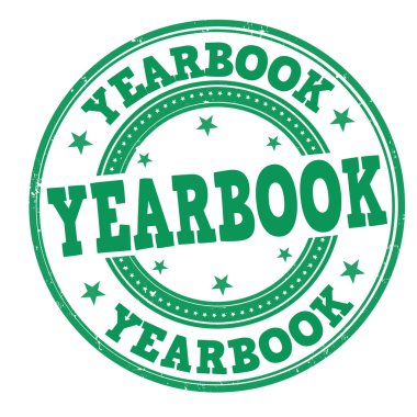 Yearbook sign or stamp clipart