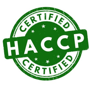 HACCP (tehlike analizi kritik kontrol noktaları) işareti veya damga