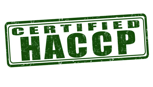Firma o timbro HACCP (Hazard Analysis Critical Control Points) — Vettoriale Stock