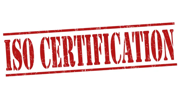 Signature ou timbre de certification ISO — Image vectorielle