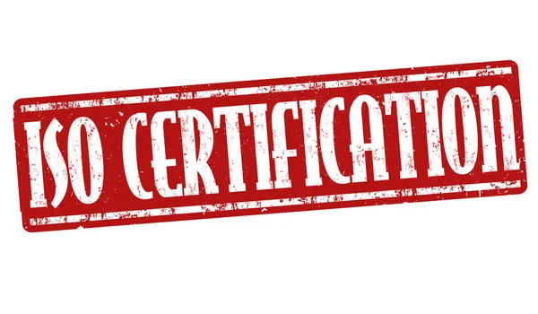 Firma o sello de certificación ISO — Archivo Imágenes Vectoriales