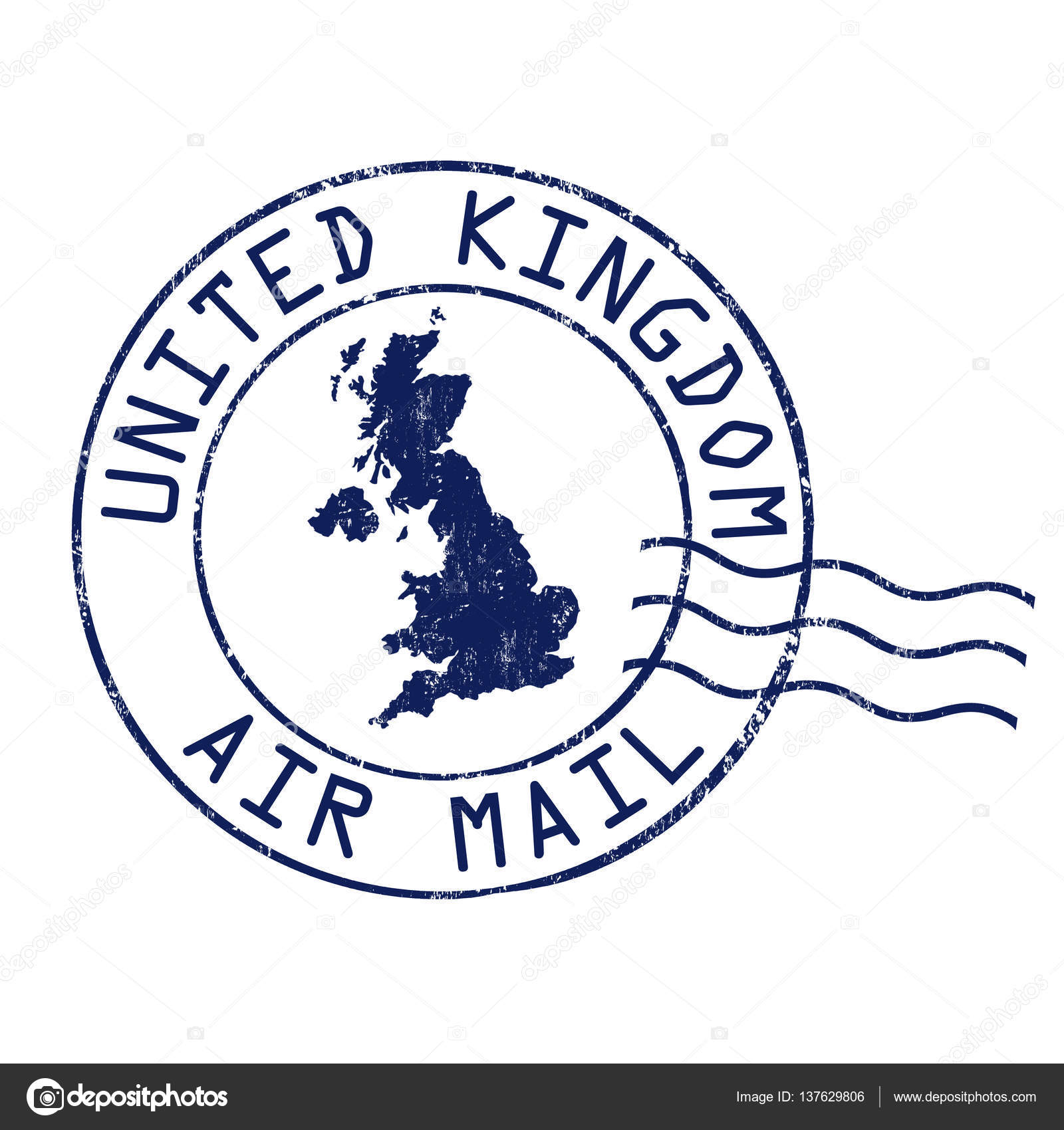 United Kingdom post office stamp — Stock Vector © roxanabalint 137629806