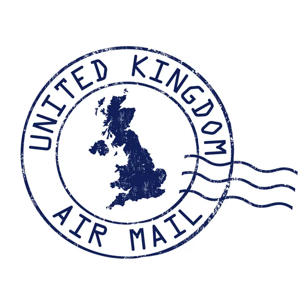 Vereinigtes Königreich Poststempel — Stockvektor