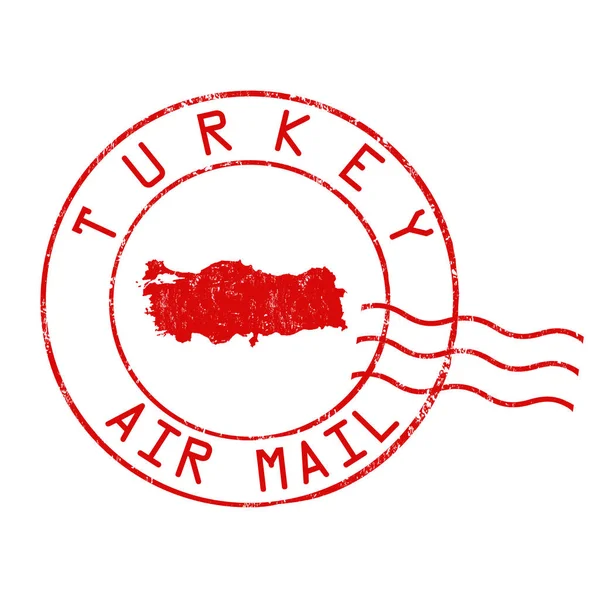 Turkey post office stamp — Stock Vector