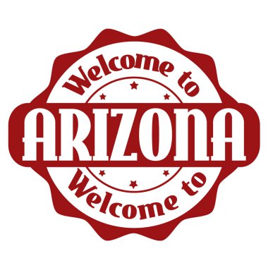 Arizona işareti veya damga için hoş geldiniz