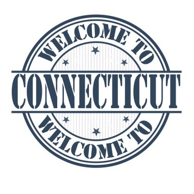 Connecticut işareti veya damga için hoş geldiniz