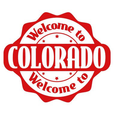 Colorado işareti veya damga için hoş geldiniz