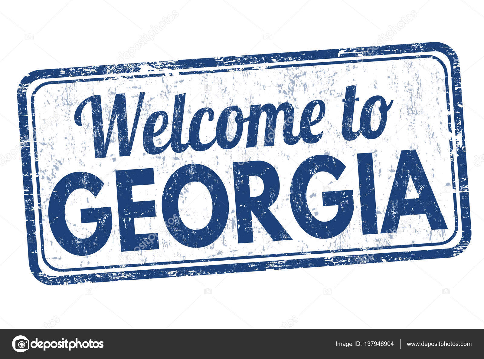 Welcome to Georgia sign or stamp — Stock Vector © roxanabalint #137946904