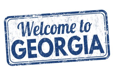 Georgia işareti veya damga için hoş geldiniz