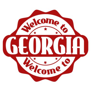 Georgia işareti veya damga için hoş geldiniz