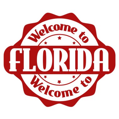 Florida işareti veya damga için hoş geldiniz