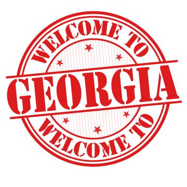 Georgia işareti veya damga için hoş geldiniz