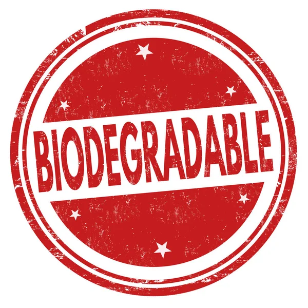 Signo o sello biodegradable — Archivo Imágenes Vectoriales