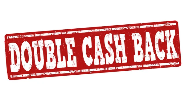 Double signe ou timbre de remise en argent — Image vectorielle