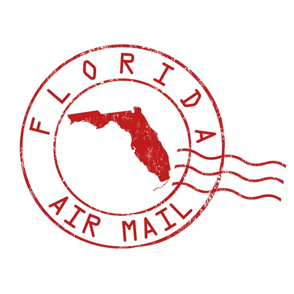 Firma o sello de la oficina postal de Florida — Archivo Imágenes Vectoriales