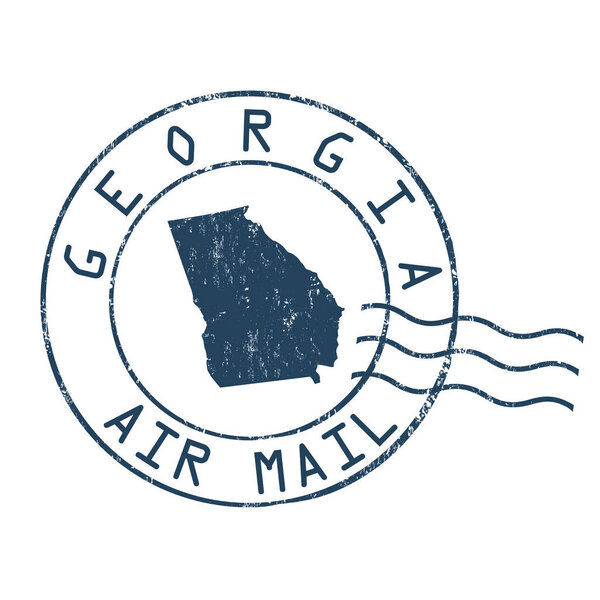 Georgia post office sign or stamp