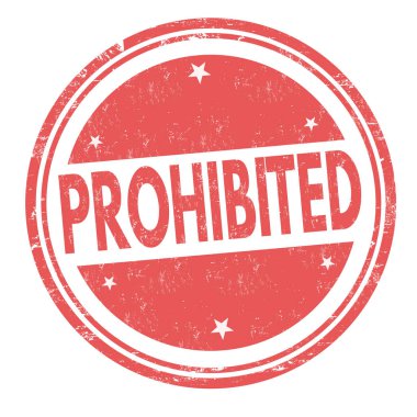 Yasak işareti veya damga