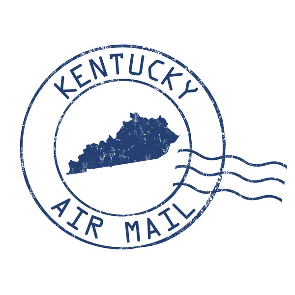 Tanda kantor pos Kentucky atau stempel - Stok Vektor