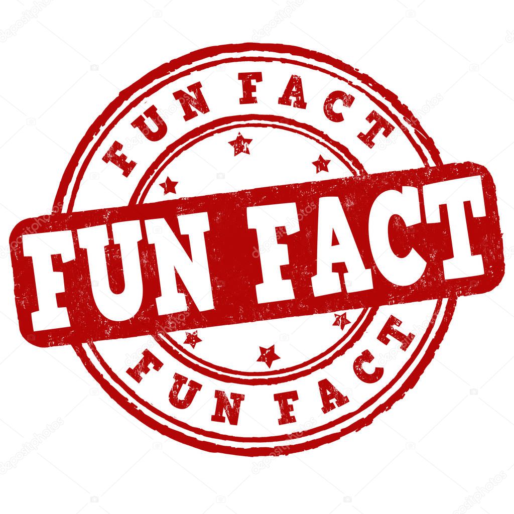 Fun fact sign or stamp