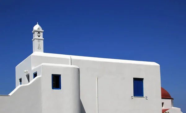 Architettura classica greca a Mykonos — Foto Stock