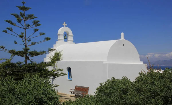 White church on Mykonos island, Greece — Stock Photo, Image