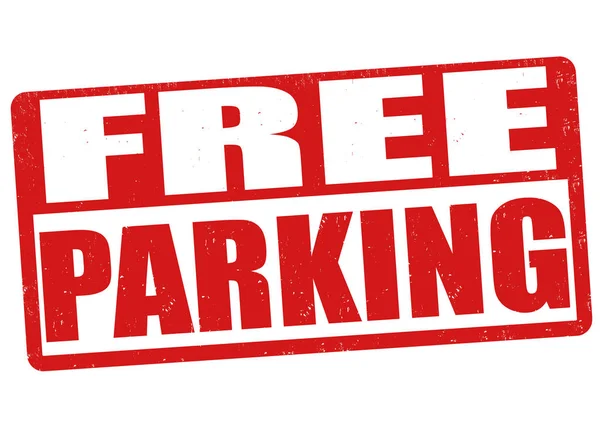 Free parking sign or stamp — Stock Vector