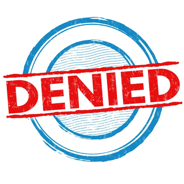 Denied sign or stamp — Stock Vector