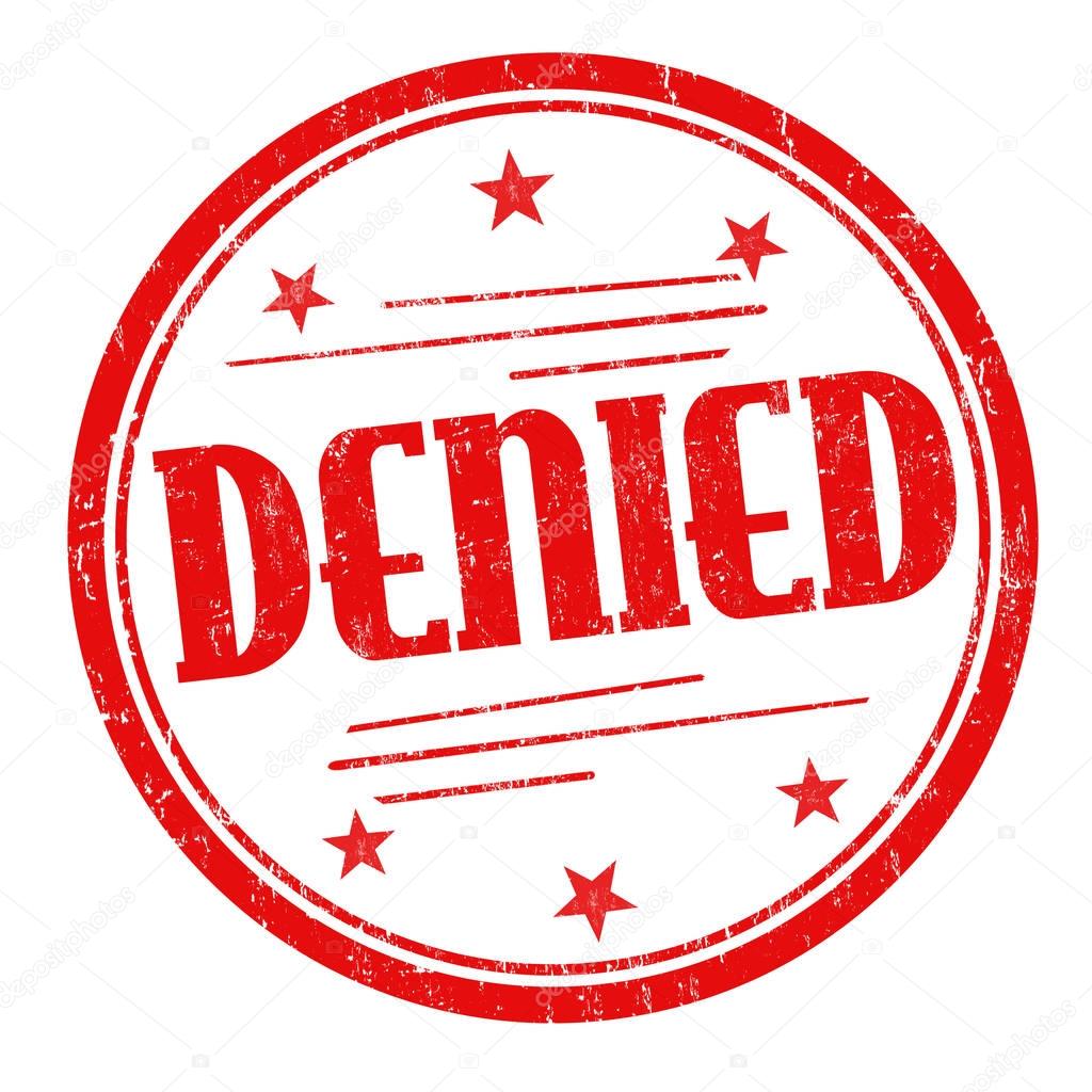 Denied sign or stamp — Stock Vector © roxanabalint #139173754