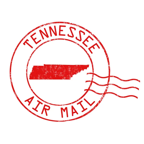 Tennessee postkantoor, lucht e stempel — Stockvector