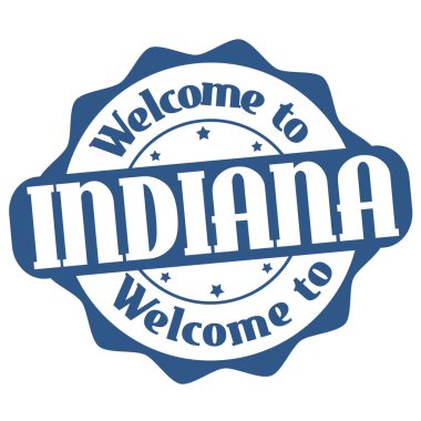 Indiana işareti veya damga için hoş geldiniz