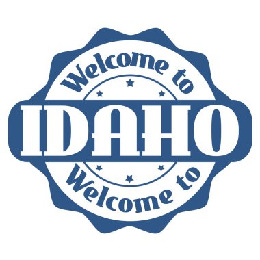 Idaho işareti veya damga için hoş geldiniz