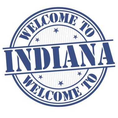 Indiana işareti veya damga için hoş geldiniz