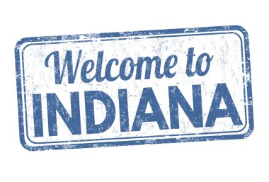 Indiana işareti veya damga için hoş geldiniz