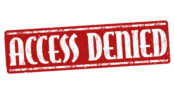 Access denied sign or stamp — Stock Vector