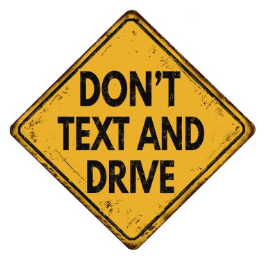 Metin yok ve vintage metalik işareti sürücü