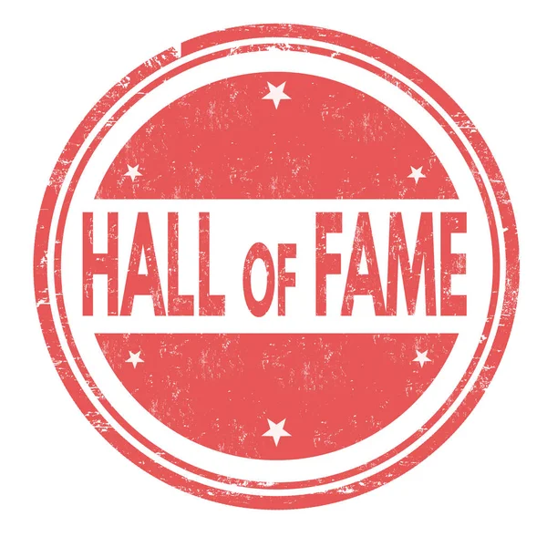 Hall of fame segno o timbro — Vettoriale Stock