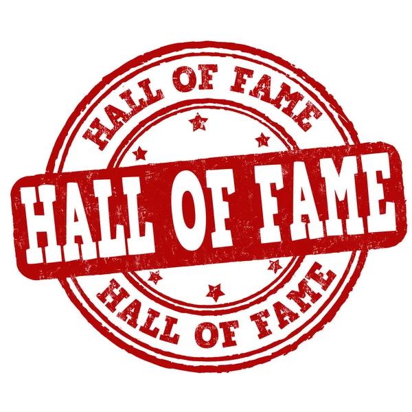 Hall of fame sign or stamp — Stock Vector